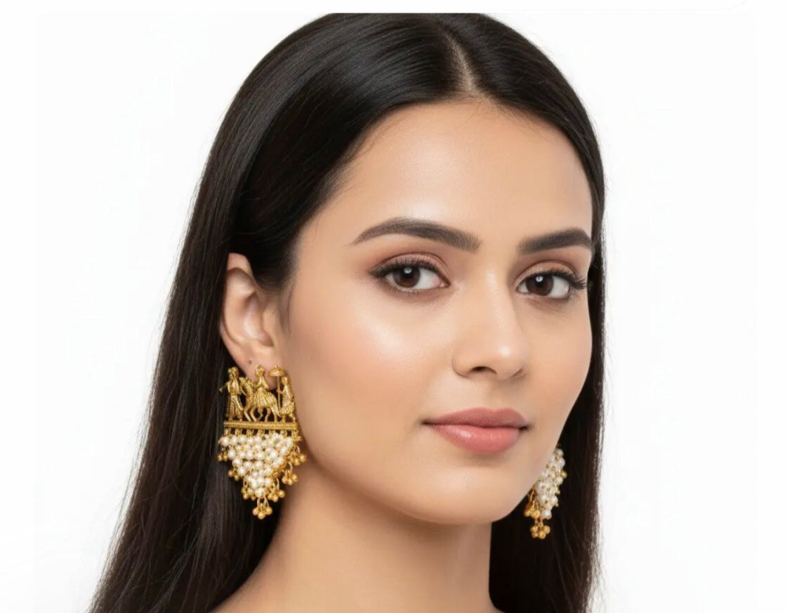 Baraat Pearls Earrings