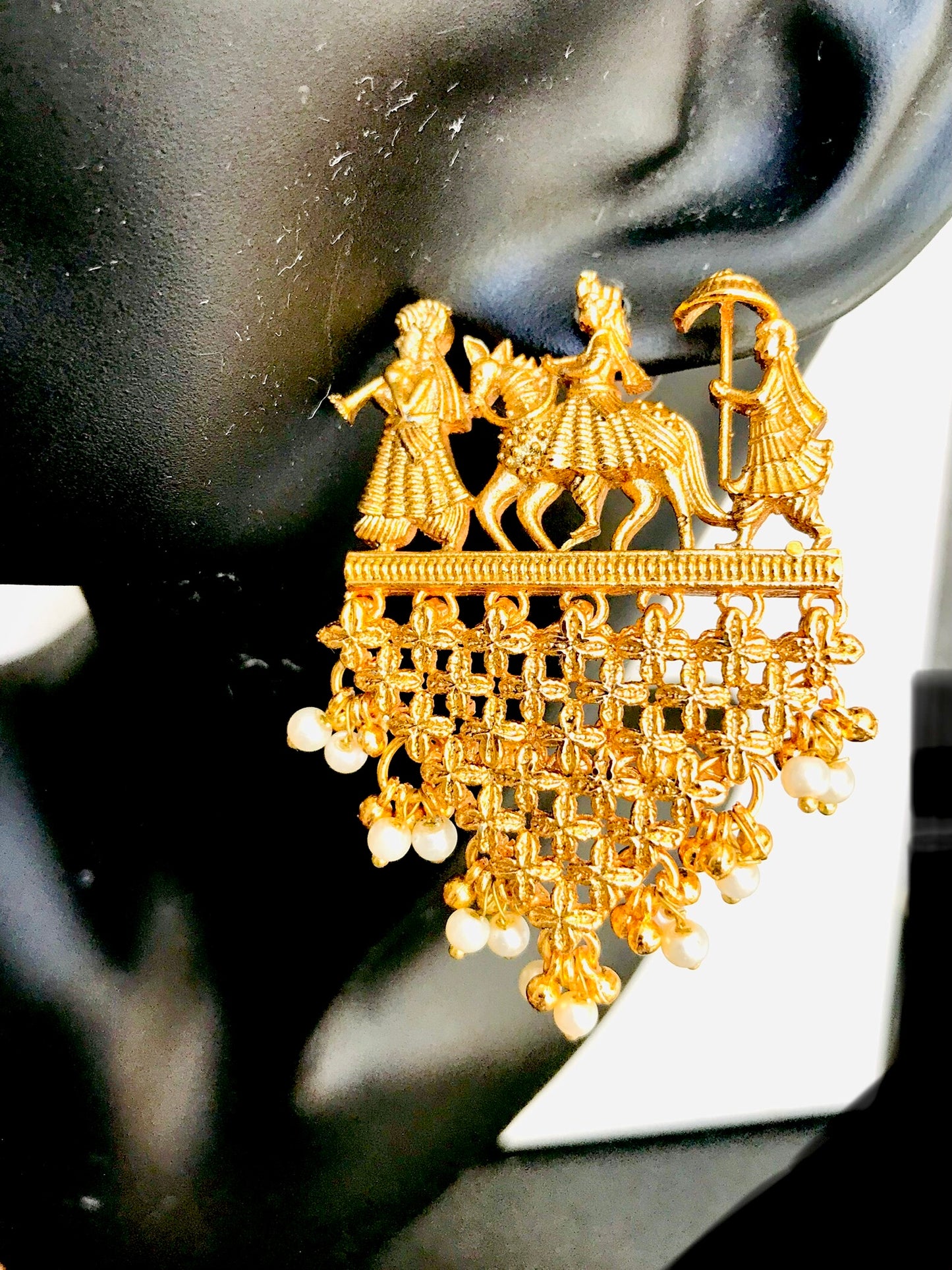 Baraat Gold Earrings