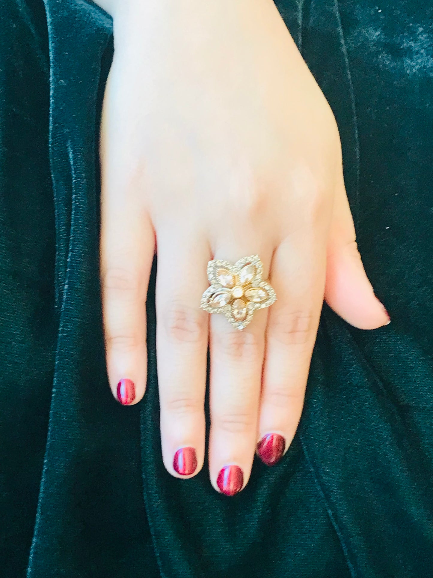 Champagne Star Ring