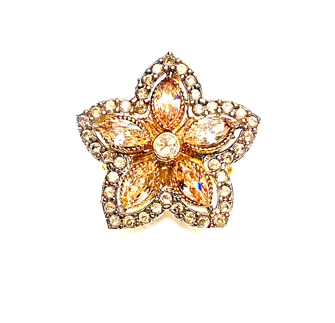 Champagne Star Ring