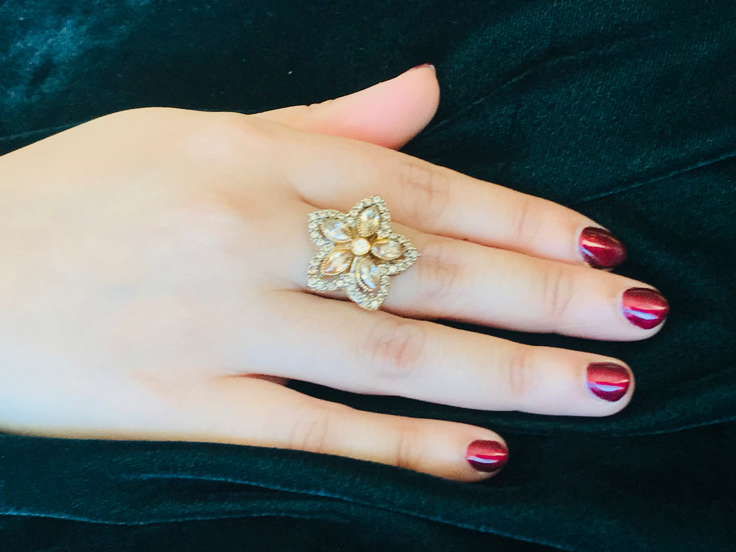 Champagne Star Ring