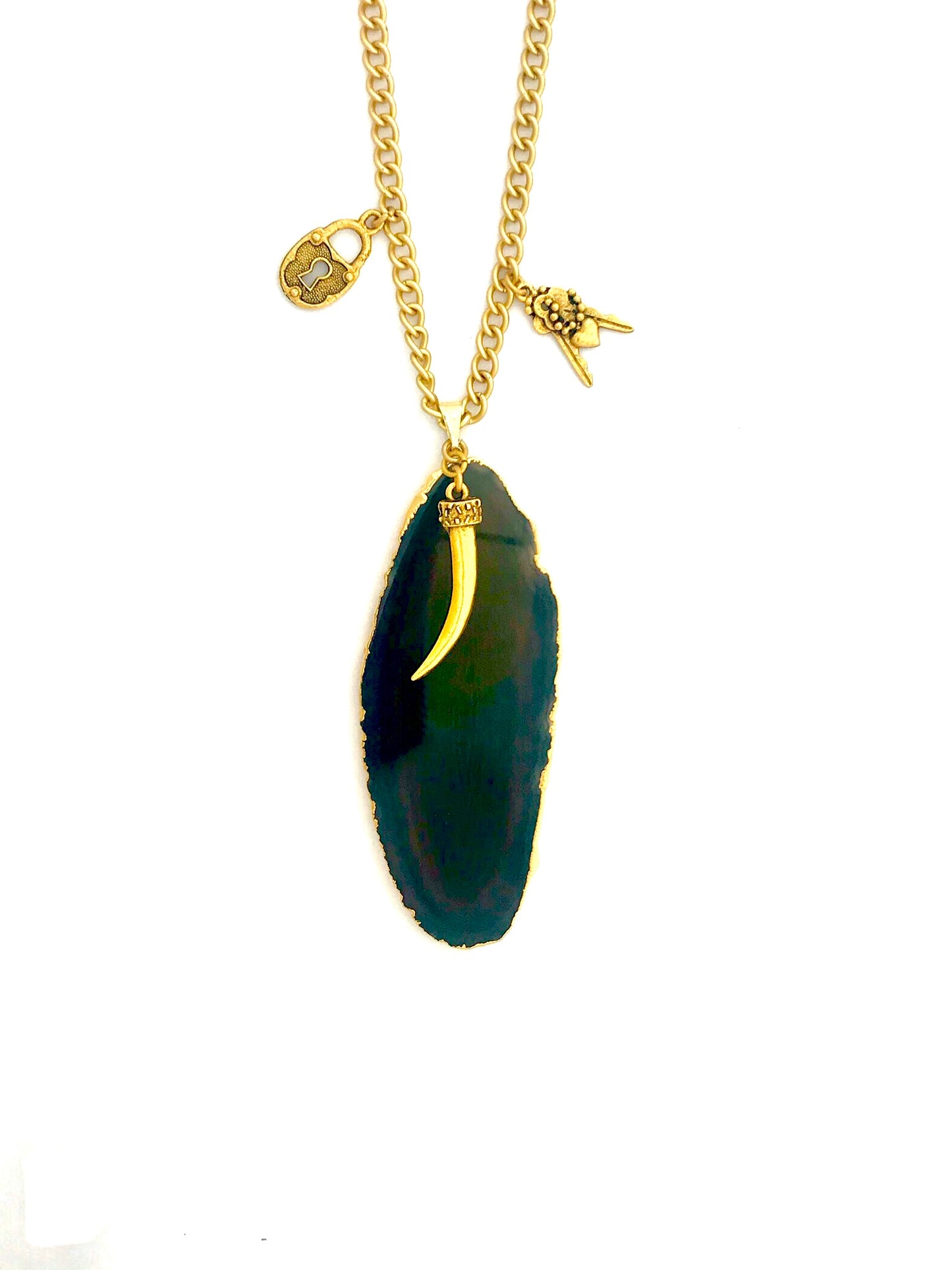 Brown Agate Charms Pendant