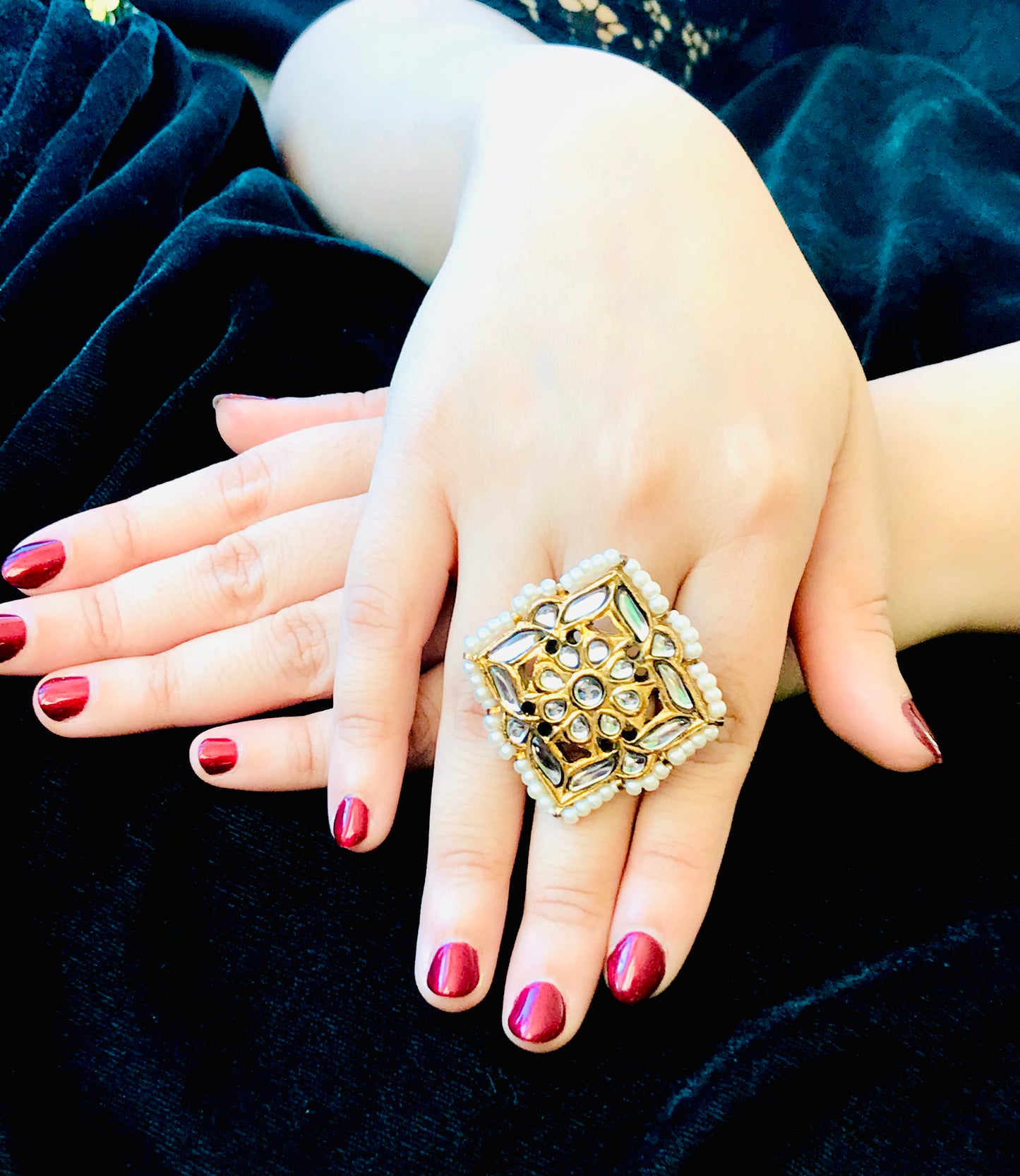 Kundan Lakha Ring