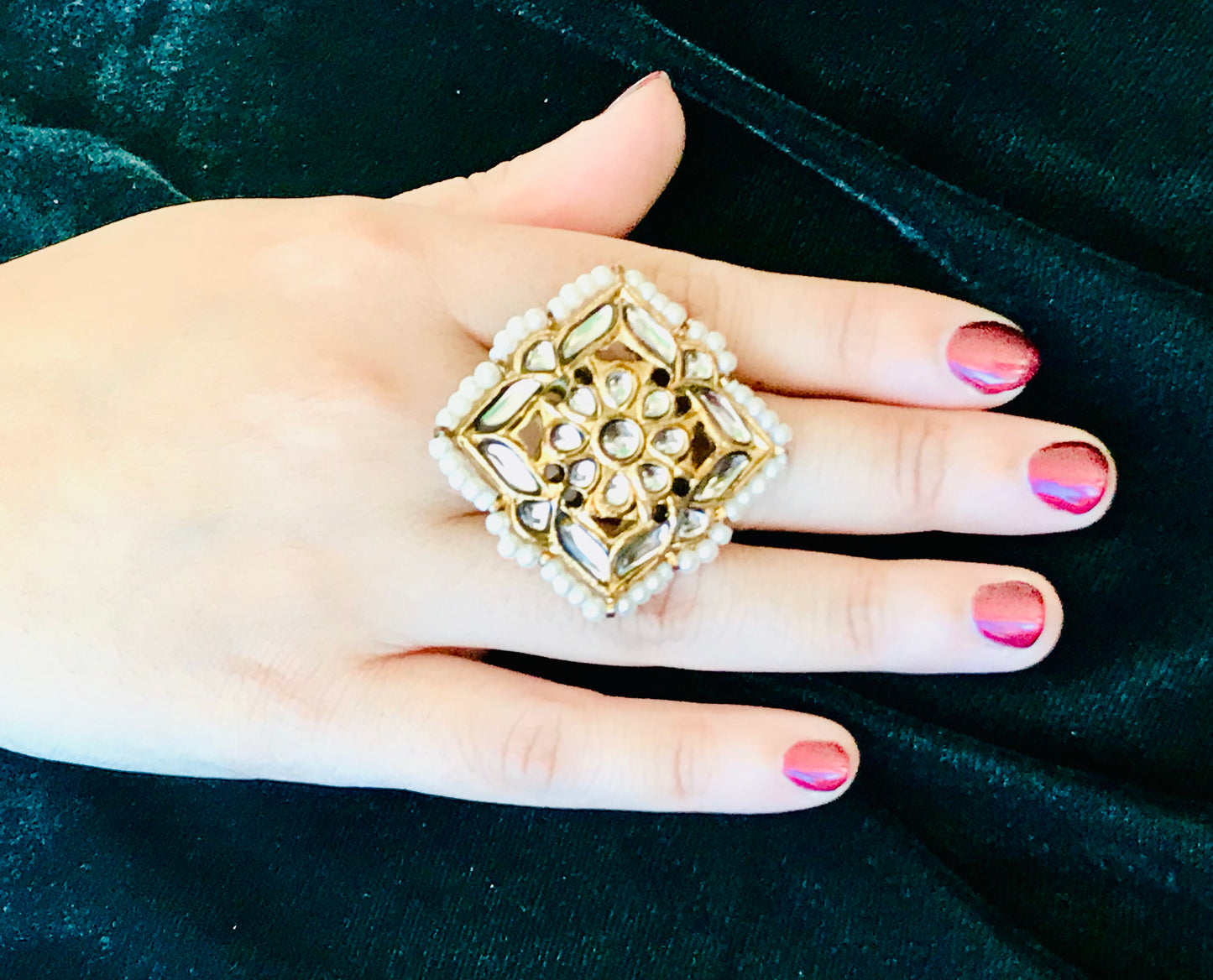 Kundan Lakha Ring
