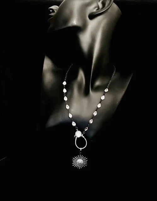 Starburst Zircon Necklace