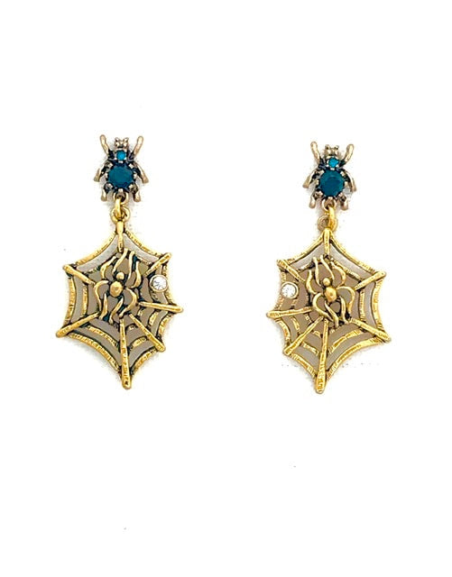 Baby Spider Web Earrings