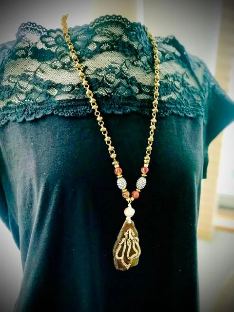 Allah Agate Pendant