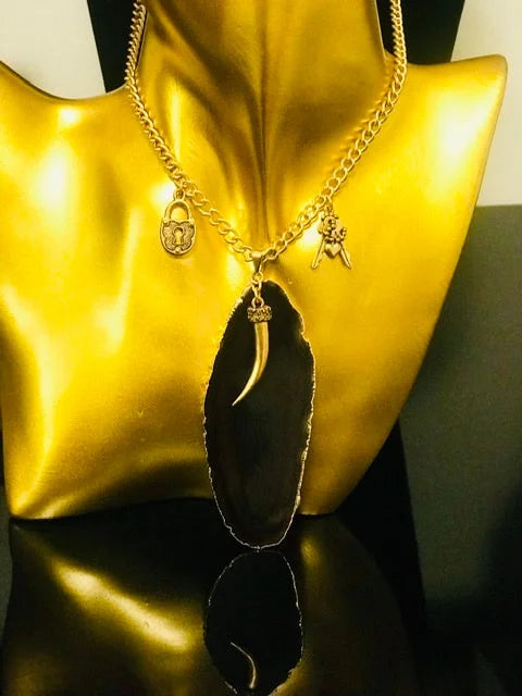Brown Agate Charms Pendant