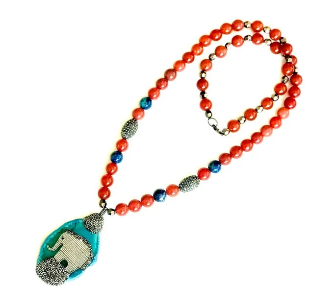 Elephant Agate Necklace