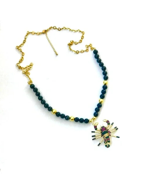 Garnet Scorpion Necklace