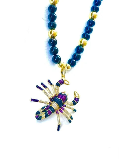 Garnet Scorpion Necklace