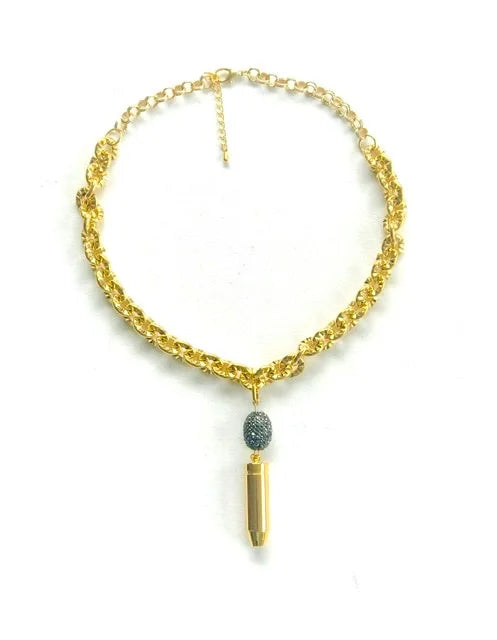 Golden Bullet Necklace