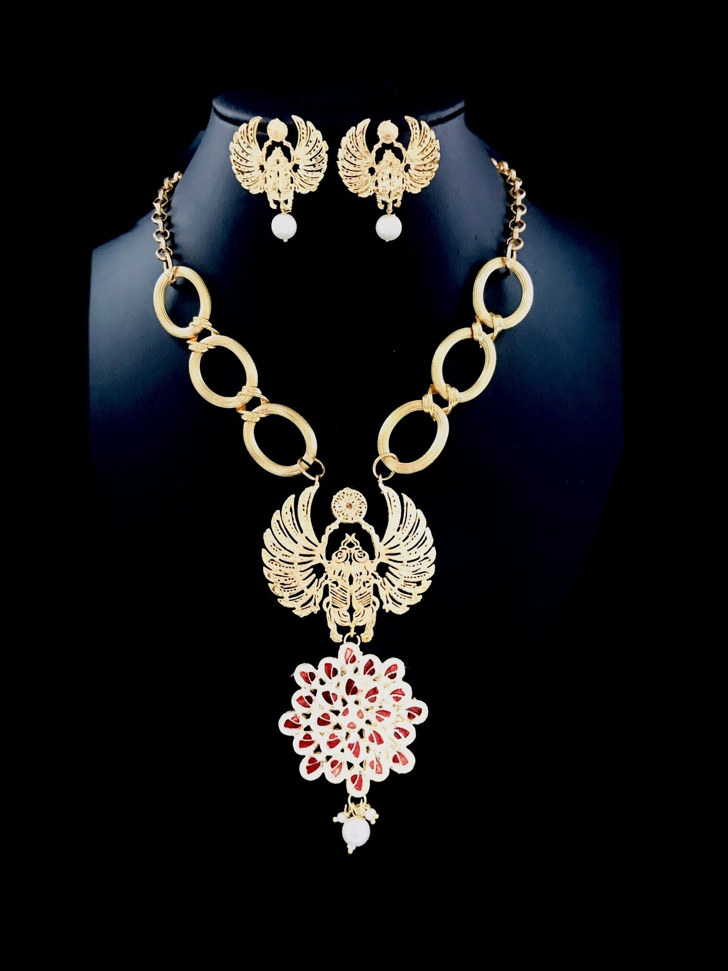 Scarab Kundan Parure
