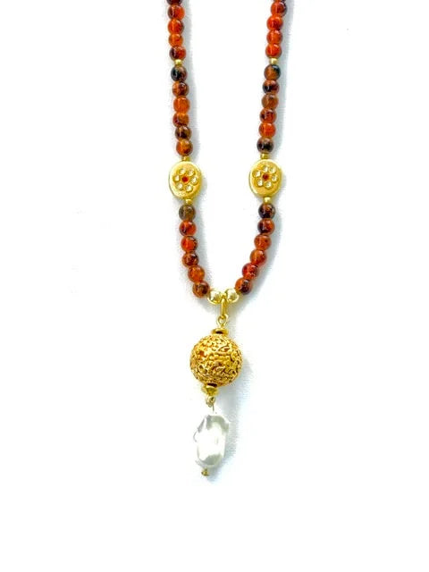 Red Jasper Sphere Necklace