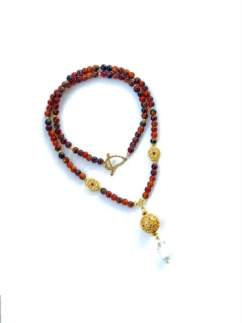 Red Jasper Sphere Necklace