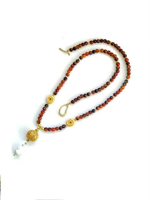 Red Jasper Sphere Necklace