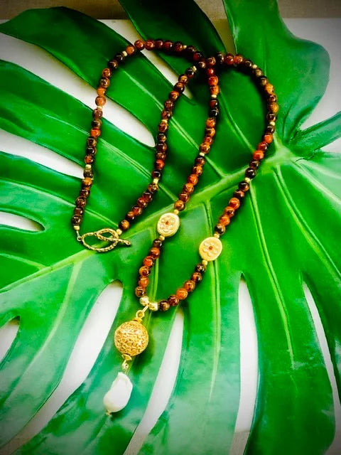Red Jasper Sphere Necklace