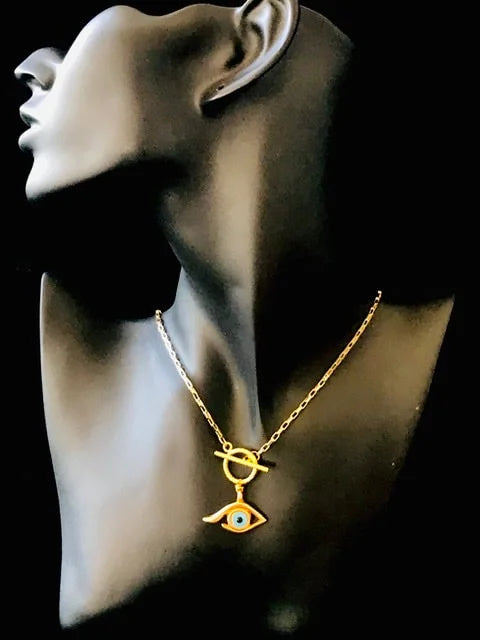 Evil Eye Toggle Pendant