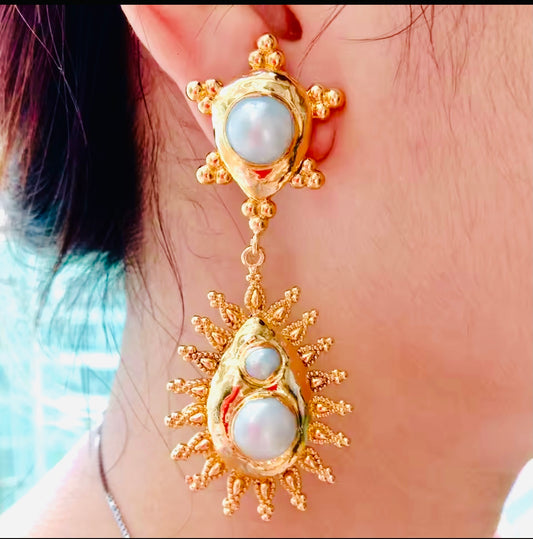 Keshi Pearl Earrings