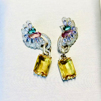 Butterfly Citrine Earrings
