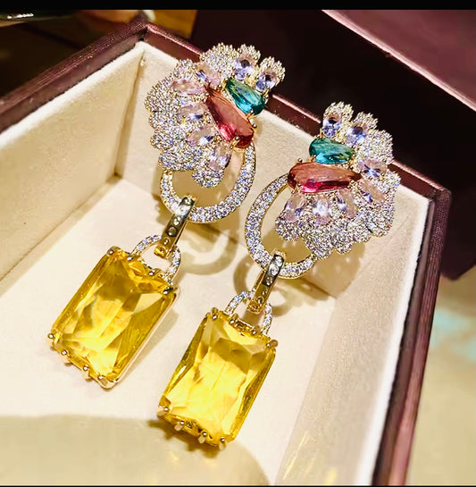 Butterfly Citrine Earrings