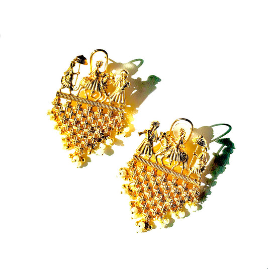 Baraat Gold Earrings