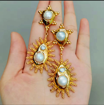 Keshi Pearl Earrings