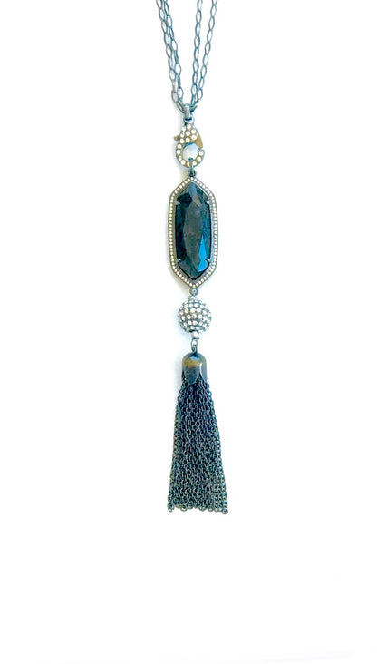 Labradorite Tassel Pendant