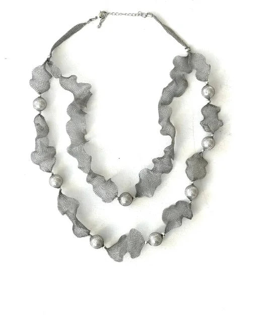 Silver Mesh Necklace