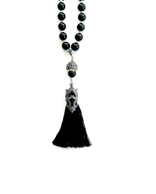 Turkish Crown Tassel Necklace