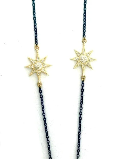 Golden Star Long Necklace