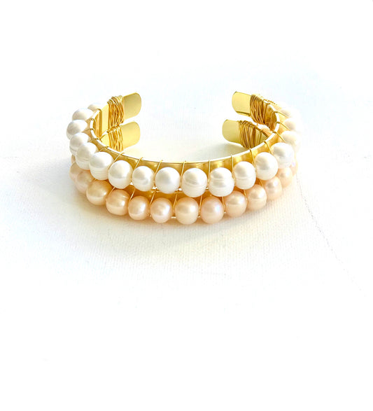 Pearls Cuff Bracelet