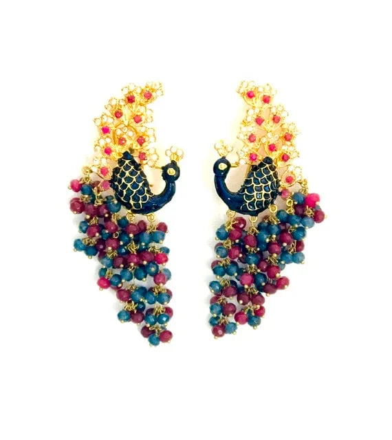 Peacock Earrings